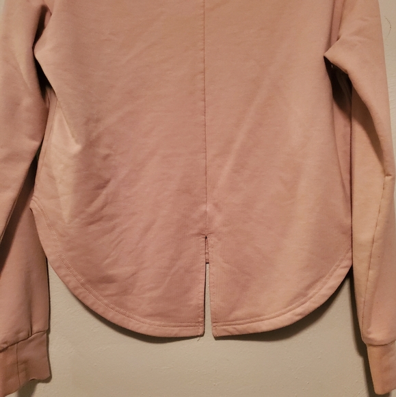 Gymshark Women's Long Sleeve Mauve Wide Neck Cut Out Workout Top Size XS - Picture 9 of 13